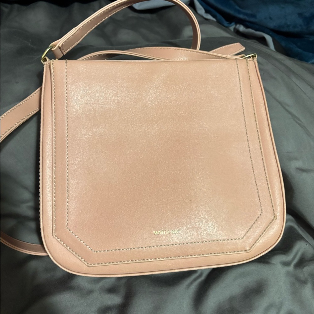 Pink Crossbody Bag Vegan Leather